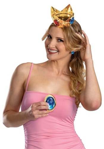 Adult Child Princess Peach Crown Jewels Costume Set