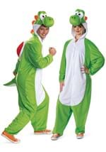 Adult Super Mario Yoshi Hooded Jumpsuit Alt 2