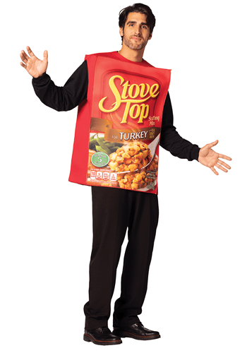 Adult Kraft Stove Top Turkey Stuffing Costume