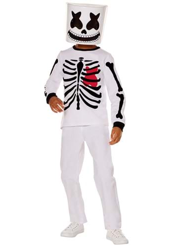 Kids Marshmello Skeleton Costume