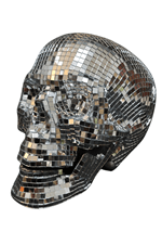 6 Inch Disco Skull Decoration